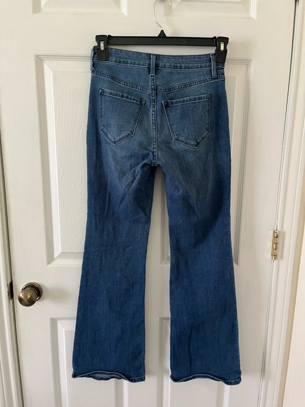 Old Navy Dark Blue Mid Rise WOW Flare Jeans